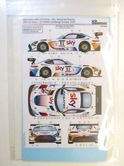 LB Production 1/24 Merc AMG GT3 Evo Sky Tempesta Spa 24 Hour 2022 Decal LB24093