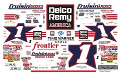#1 Morgan Shepherd Delco Remy Nascar 1/24th – 1/25th Scale Waterslide Decals