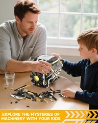 1065 PCS V8 Engine Building Model – Educational STEM Toy for Teens & Adults