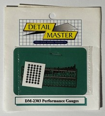 Detail Master DM-2303 1/24-1/25 Scale Performance Gauges -PE Parts & Gauge Faces