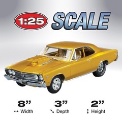 AMT 1967 Chevy Chevelle Pro Street 2T 1/25 Scale Model Kit [Used Very Good Toy]