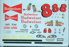 NASCAR DECAL # 8 BUD FATHERS DAY 2006 MONTE CARLO EARNHARDT Jr. 1/24 POWERSLIDE