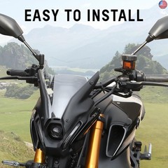 Windshield for Yamaha MT09 FZ09, Transparent Wind Shield Front Windscreen Air