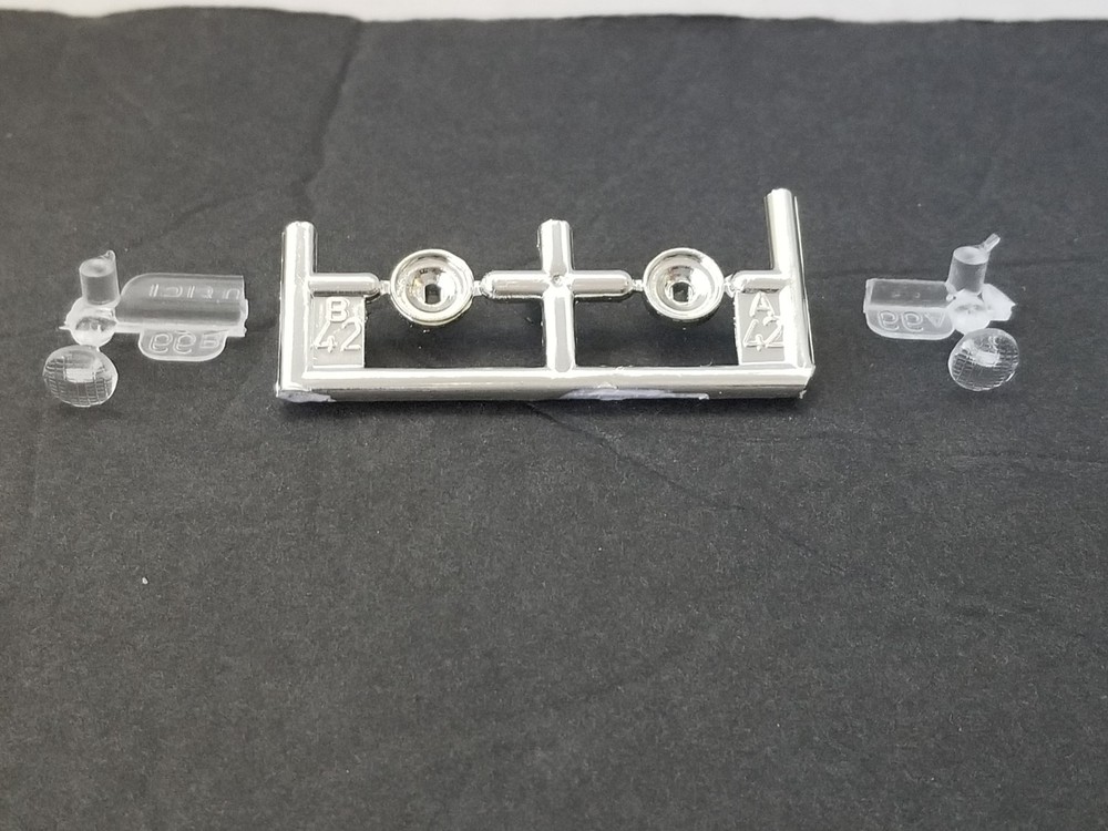 1968 Ford Mustang GT HEADLIGHTS from Revell 1:25 Model Kit 68