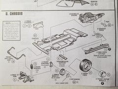 1977 Chevy Monza FRONT INNER FENDERS from AMT 1:25 Model Kit 77 Mirage