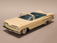 Vintage SMP/AMT 1959 Chevrolet Impala Conv 1/25 Scale Built Kit – Super Clean!