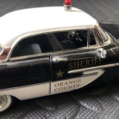 Vintage Signature Orange County Sheriff 1956 Plymouth Police Car Model