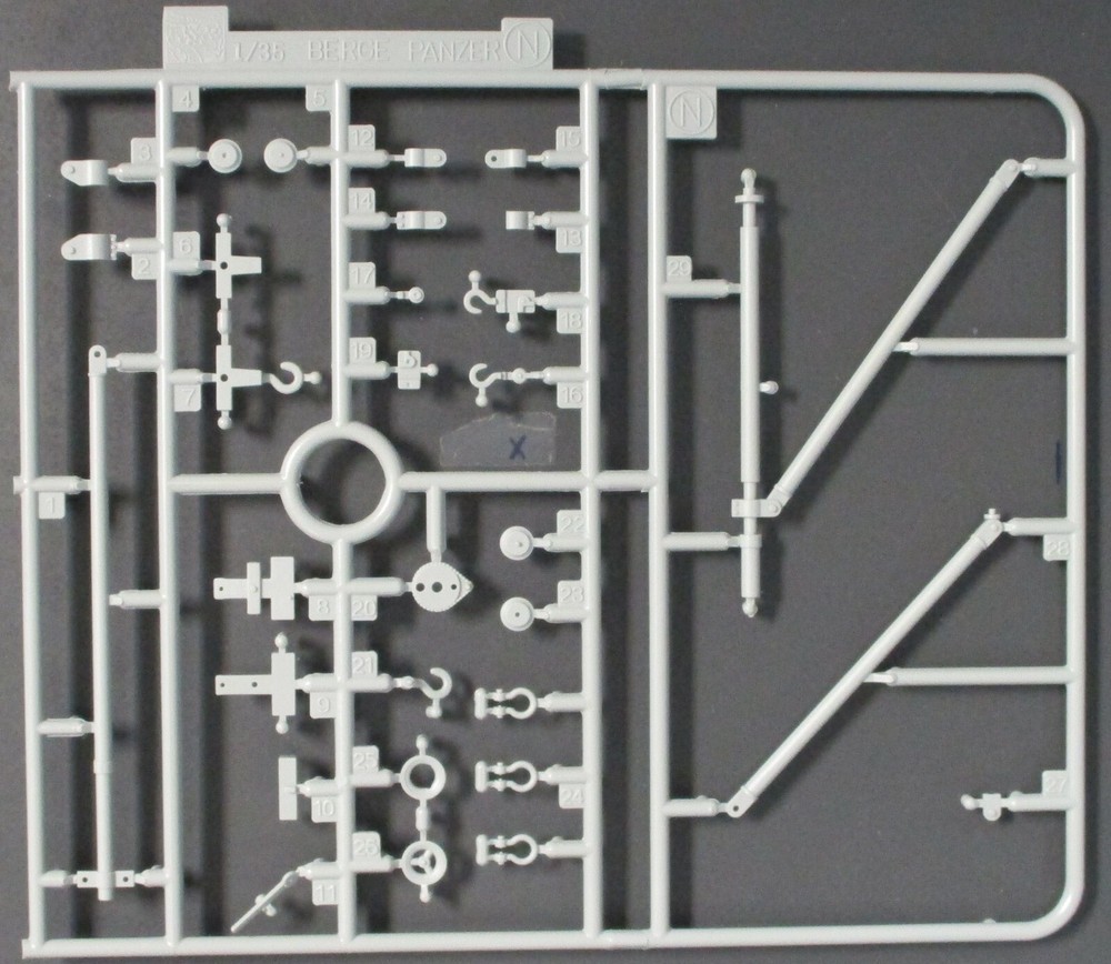 Dragon 1/35th Scale Kingtiger Porsche Turret – Parts Tree N from Kit No. 6848