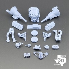 Dodge 440 RB Long Ram Intake model engine resin 3D printed 1:24-1:8 scale
