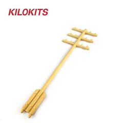 KILOKITS 5PCS 1/35 Telegraph Poles 3 Cross Bars Model Kits Wargaming Diorama