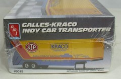 AMT GALLES-KRACO INDY CAR TRANSPORTER TRAILER MODEL KIT 1:25 BOXED 6018 SEALED
