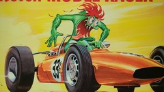 Ed “Big Daddy” Roth Mr. Gasser and Rat Fink Slot Car Box Art Posters set 16×24