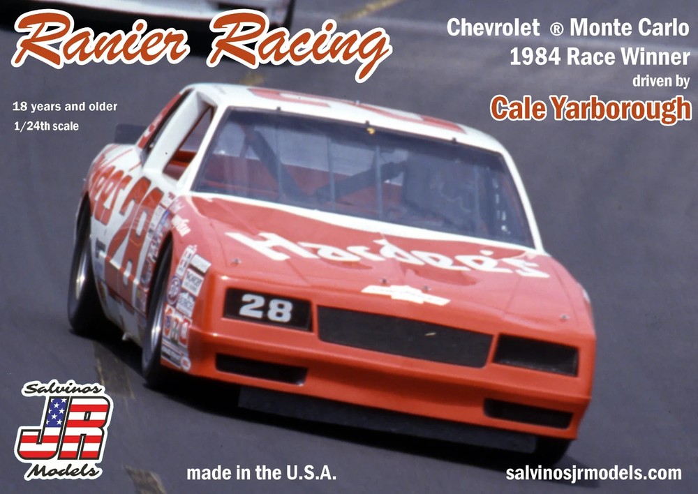Salvino Jr. 1984 Hardee’s Ranier Yarborough Monte Carlo NASCAR model kit 1/25
