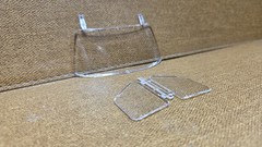 1977 FORD ECONOLINE VAN WINDSHIELD & SIDE GLASS 1:25 AMT NEW Model KIT PARTS