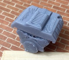Resin Custom Cadillac LSA engine, Supercharged, for scale model cars, 1/24 1/25