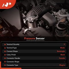 A-Premium Power Brake Booster Sensor [3 Pins] Compatible with Chevrolet