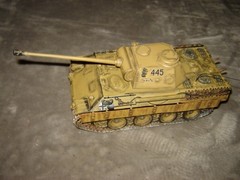 Built 445 Long Barrel Tank 7-1/2 inches long Well Built & Painted Ex Condition