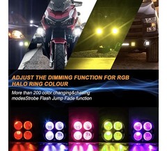 Nicoko 2pcs 3inch 40W LED Spot Light LED Offroad Lights with RGBW Color Change