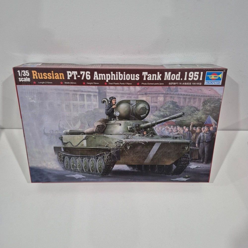 Trumpeter 1/35 Scale Russian PT-76 Amphibious Tank Mod. 1951 – Model Kit