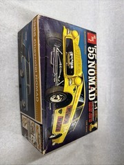 AMT ’55 Chevrolet Nomad Stock Custom Drag Customizing Model Kit Built & Broken