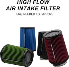3 3.5 4 inch Cold Air Intake Filter 76mm 89mm 101mm Performance Cone Air