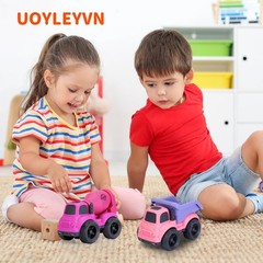Toddler Toys for 2 Year Old Girl, Dump Truck and Mixer 2 inches, Red