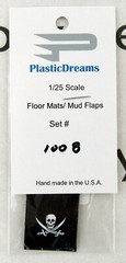 1:25 Scale Jolly Roger Mud Flaps Set (2 pc) – Plastic Dreams #1008