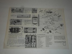 1960 HUBLEY RENAULT DAUPHINE Model Kit 159-K-2 Assembly Directions & Parts List