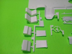 Interior 1975 Chevy Van Aquarod Race Team 1/25 AMT Dog House Bucket Seats Dash