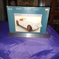 TESTOR’S BURAGO METAL BODY JAGUAR XK 120 MODEL KIT #160 MADE IN ITALY RARE NEW