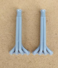 RESIN 3D PRINTED 1/25 MUD, PULLING, DEMO DERBY VERTICAL HEADERS W/ FLAPPERS TALL