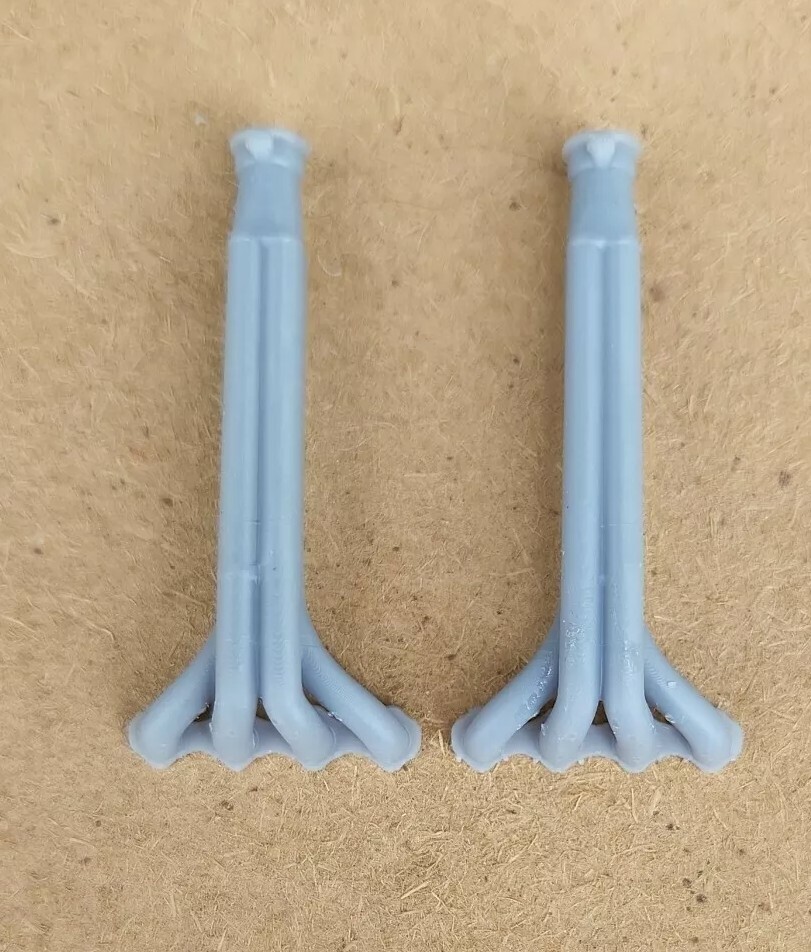 RESIN 3D PRINTED 1/25 MUD, PULLING, DEMO DERBY VERTICAL HEADERS W/ FLAPPERS TALL