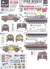 Star Decals 1/35 UKRAINE & NOVORUSSIYA Ukraine Government & Pro Russian Forces