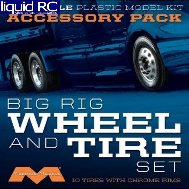 Moebius Models 1010 1/25 Semi Wheels/Tires (10 pk)