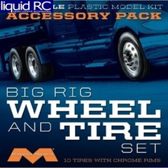 Moebius Models 1010 1/25 Semi Wheels/Tires (10 pk)