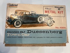 *RARE* Gabriel Hubley SJ Duesenberg 1/18 Die Cast Town Car Metal Kit #4868