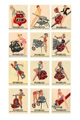 1:25 G scale model Rigid Tools garage auto shop pin up posters signs