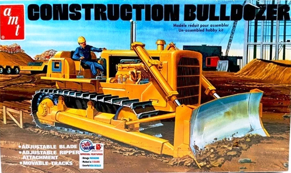 AMT Construction Bulldozer Model Kit 1/25 New