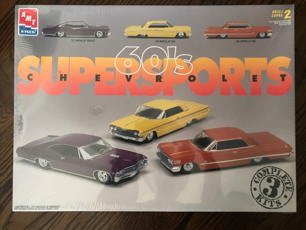 AMT ERTL Model Kit 60’s Chevrolet Supersports SS ‘63 ’64 ‘67 Unopened Sealed