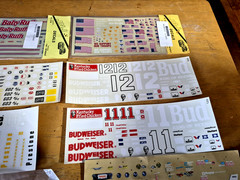 Various Assortment of Model Car DECALS