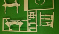 1962 Chevy bel air ss 1/25 Frame Chassis Axle Rear Suspension Dual Exhaust Parts