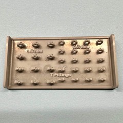 12 – 0.8 mm and 1.0 mm T-Fittings Set