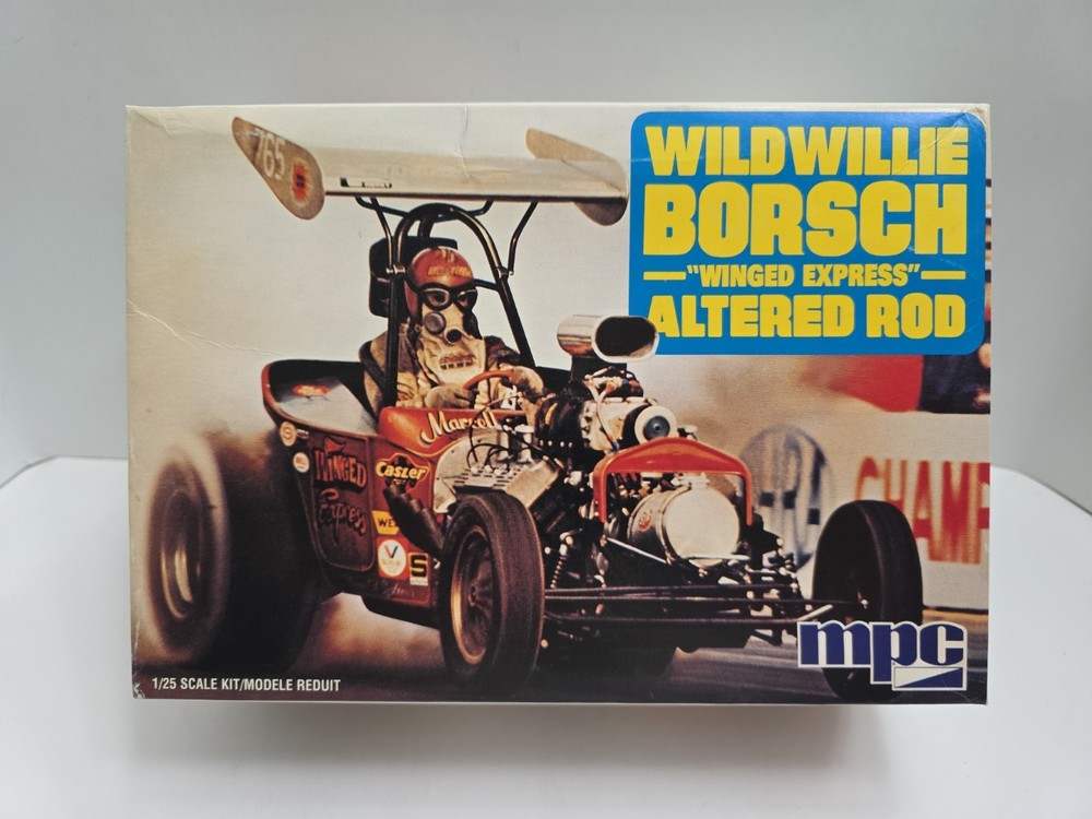 MPC – WILD WILLIE BORSCH ” WINGED EXPRESS” ALTERED ROD 1:25 SCALE W/slixx Decals