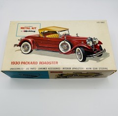 Vintage Hubley Classic Metal Kit 1930 Packard Roadster Unassembled & w/ Box