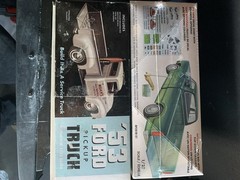 AMT 1/25 1953 Ford & 1978 Dodge D100 Pickup Model Kits Decals Mini-Bike