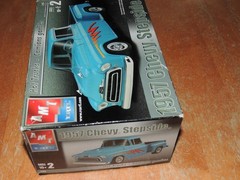 AMT ERTL 1957 Chevy Stepside Truck Model Kit NEW #6309 Contents Sealed 1/25
