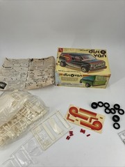 Rare & Vintage AMT FORD CUSTOM DISCO VAN. New Open Box. With decals. DMG box