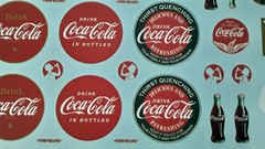 40 Ford Sedan Delivery 1940 1/25 Waterslide Decal Sheet Vintage Coke Coca Cola