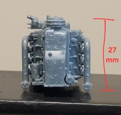 1/24 1/25 Scale LS Engine W/ Accesory Belt For Model Car LS Swap