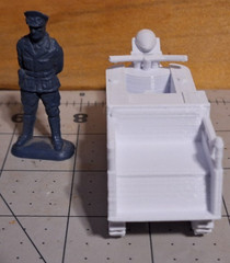 Kettenkrad German half-tracked gun tractor WW2 White 3d Printed 1/32 Scale